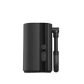 Black portable 5000mAh electric bicycle pump on white