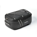 Black 8-liter bicycle rear rack bag on white