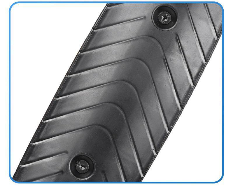 Close-up of the vertical bicycle rack wall plate